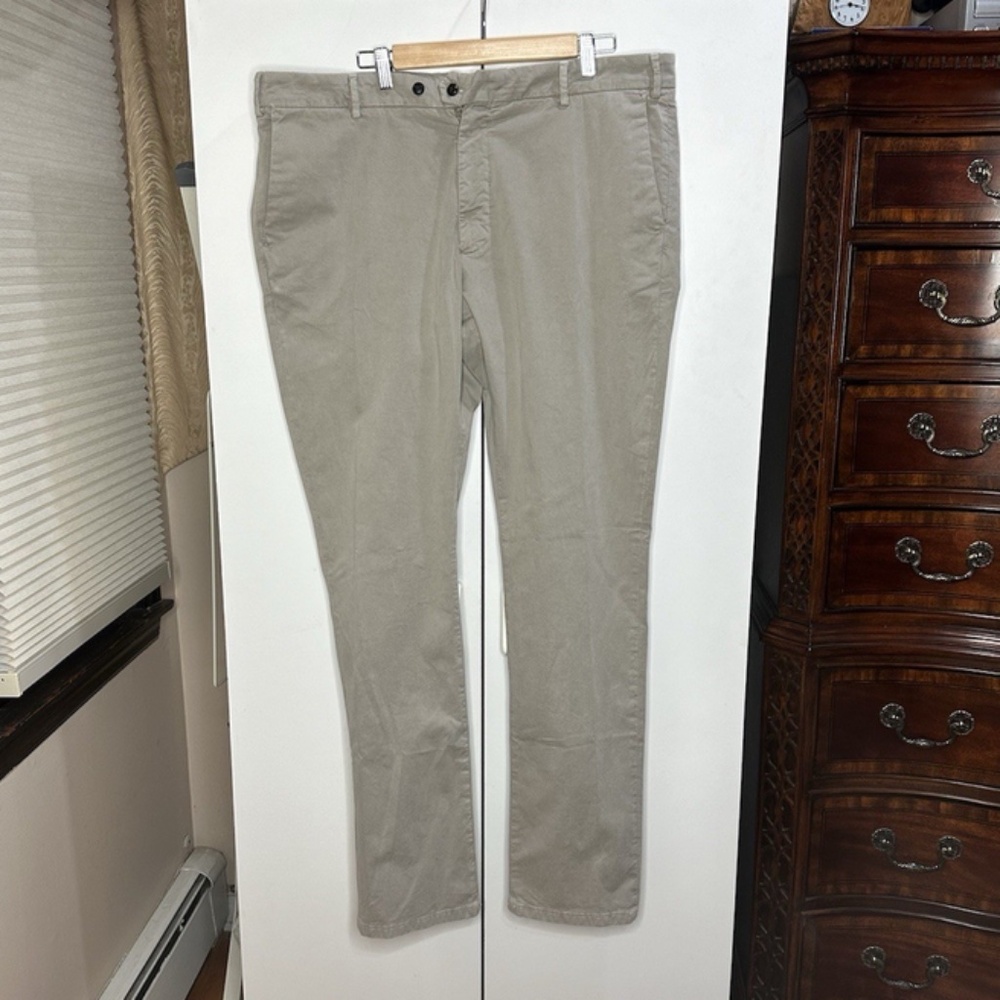Peter Millar Crown Crafted Concorde Garment Dyed Khaki Pants Mens Sz 40 MF22XB70